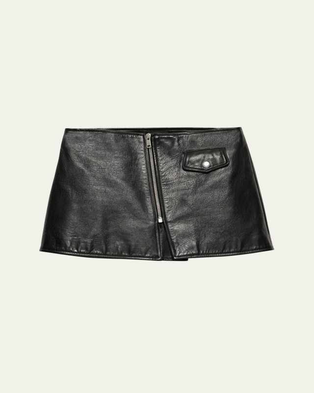 Leather Mini Skirt